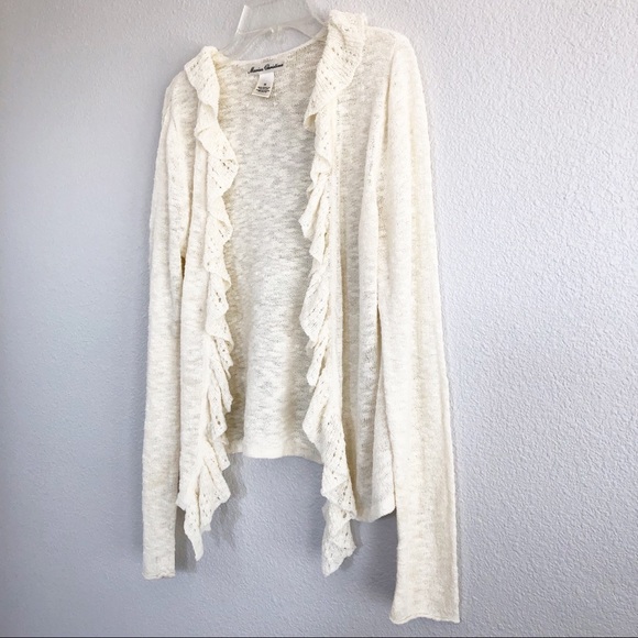 Marisa Christina Cream White Cardigan Sweater Med - Picture 2 of 6